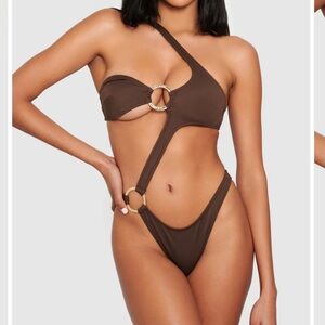 Adora Swim Capri Swimsuit - Brown